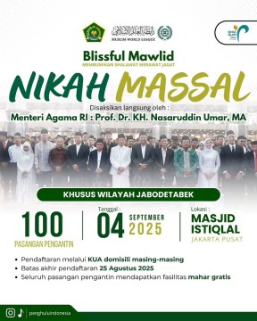 Nikah massal Kemenag. (Instagram)